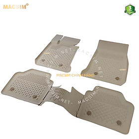 Thảm lót sàn ô tô nhựa TPE Silicon BMW 3 series 2012- 2019 Beige Nhãn hiệu Macsim