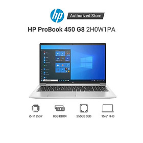 Laptop HP ProBook 450 G8 2H0W1PA i5 1135G7 | 8GB RAM | 256GB SSD | 15.6 FHD | MX450 2GB | FP | Win 10 | Bạc - Hàng Chính Hãng