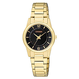 Đồng Hồ Nữ Citizen Dây Thép Không Gỉ ER0182-59E - Mặt Đen