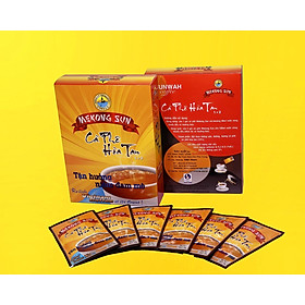 Cà phê hòa tan 1+2 mekong sun, 
hộp 20 gói