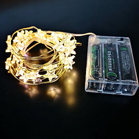 LED Waterproof Star Shaped Copper Wire String Light Night Light for Christmas Wedding Decoration
