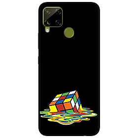 Ốp lưng dành cho Realme C15 mẫu Rubik Màu Nước
