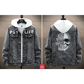 Áo khoác jean nam có mũ cao cấp, chất liệu denim thoáng mát, hàng chuẩn shop BEN Shop0807 v19