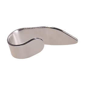 Thumb Finger Guitar Pick Stainless Steel Thumbpicks for Acoustic Electric Guitar (Silver)
