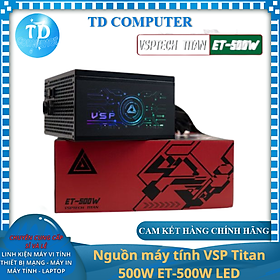 Mua Nguồn máy tính VSP Titan 500W ET-500W LED - Hàng chính hãng VSP phân phối