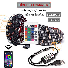 Mua Dây đèn led đổi màu từ 1 đến 5m nguồn 5V usb có điều khiển bằng remote và app điện thoại trang trí decor  sống ảo titkok
