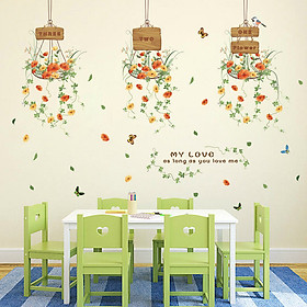 Mua Decal dán tường 3 giỏ hoa cho ZOOYOO XL7106