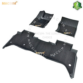 Thảm lót sàn 2 lớp xe ô tô LANDROVER RANGE ROVER 2018+ nhãn hiệu Macsim 3W - chất liệu nhựa TPE đúc khuôn cao cấp - màu đen
