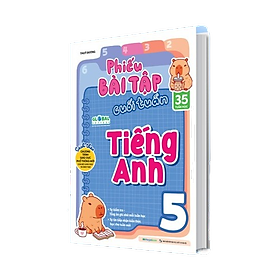 Sách Phiếu bài tập cuối tuần Tiếng Anh lớp 5