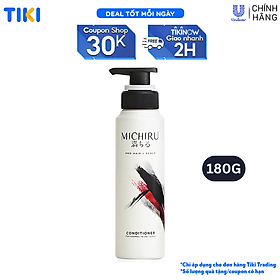 Dầu Xả Michiru Ngăn Gãy Rụng 98% & Làm Dày Tóc Dành Cho Da Đầu Thường Và Khô 180g