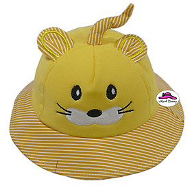 Nón tai bèo cho bé kiểu dáng hình chuột có sừng dễ thương, ngộ nghĩnh, vành rộng chống nắng - Hạnh Dương