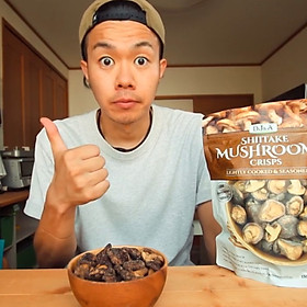 Nấm Hương Sấy Giòn Của Úc DJ&A SHIITAKE MUSHROOM CRISPS Món Ăn Ngon Và Giữ Nguyên Nguồn Dinh Dưỡng Tốt Cho Tim Chống Lão Hóa Với Lượng Gấp 5 Combo 5 Gói (5x 150g)
