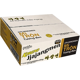 Thùng 6 Lốc Mì Trộn Tương Đen Koreno Jjajangmen (5 gói/lốc)