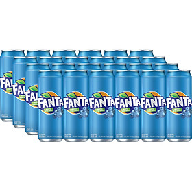 Lốc 24 Lon Nước Giải Khát Có Gas Fanta Việt Quất 320ml x 24