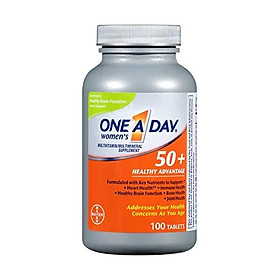 One A Day Women’s 50+ Healthy Advantage Multivitamins, Supplement with Vitamins A, C, E, B1, B2, B6, B12, Vitamin D and Calcium, 100 Count