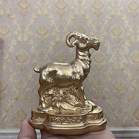 Mua  Linh vật Dê Phong Thủy  Tượng đá Dê phong thủy trang trí bàn làm việc mang may mắn tài lộc - Chiều cao 11cm