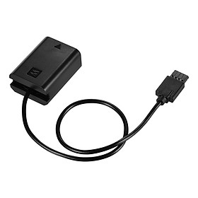 Andoer NP-FW50 Dummy Battery Power Adapter Cable Compatible with DJI Ronin S Gimbal Stabilizer Compatible with Sony