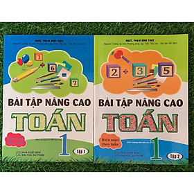 Sách- COMBO BÀI TẬP NÂNG CAO TOÁN 1 (TẬP 1+2) (THEO CHƯƠNG TRÌNH TIỂU HỌC MỚI) (HA-MK)