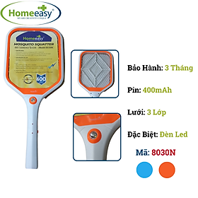 Mua Vợt Muỗi Homeeasy 8030N - Có Đèn Led Hỗ Trợ  Bộ Sạc Đi Kèm