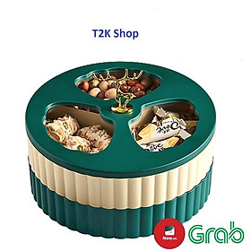 Mua Khay mứt tết  hộp đựng mứt tết  bánh kẹo 2 tầng cao cấp  sang trọng  phong cách châu âu - T2K Shop
