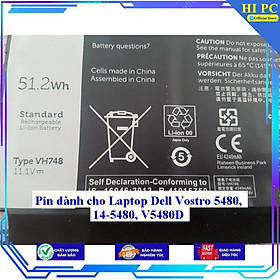 Mua Pin dành cho Laptop Dell Vostro 5480 14-5480 V5480D - Hàng Nhập Khẩu