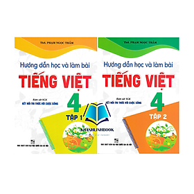 Sách - Combo Hướng Dẫn Học Và Làm Bài Tiếng Việt 4 - Tập 1 + 2 (Bám Sát SGK Kết Nối Tri Thức Với Cuộc Sống)