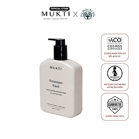 Sữa Tắm Hữu Cơ Làm Sạch Trẻ Hóa Làn Da Mukti Botanique Wash 360ml