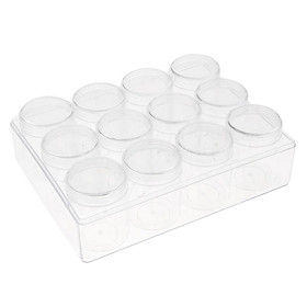 12pcs Empty Makeup Jar Pot Travel Face Cream/Lotion/Cosmetic Container 20G