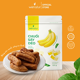 Chuối Sấy Dẻo Nguyên Trái Vị Ngọt Tự Nhiên We'natur 150g