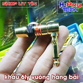 Mua Khẩu jack 6 ly vuông góc bằng đồng hàng bãi chuyên dụng cho âm thanh