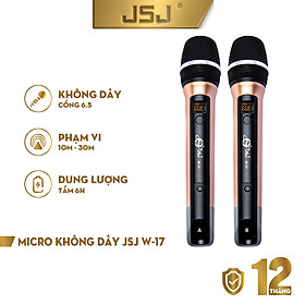 Mua Micro Karaoke Không Dây Cho Loa Kéo JSJ W-17 Hàng Chính Hãng