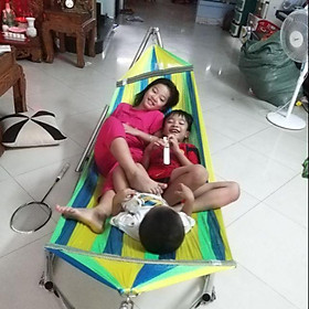 Mua THANH LÝ LƯỚI VÕNG ĐẠI XUẤT NHẬT SỌC MÀU XANH VÀNG CÁN 60CM