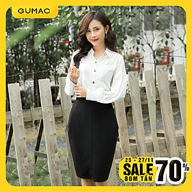 Chân Váy Xếp Ly Sườn Gumac VA352