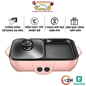 Mua Bếp Lẩu Nướng 2 Ngăn Đa Năng  Công Suất 1200W Sôi Nhanh  Chất Liệu Gang Cháng Men Chống Dính  Đảm Bảo Vệ Sinh Ăn Uống