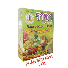 Phân bón lá cao cấp Thái Lan RAJA Npk 30-10-10 plus hộp 1kg đâm chồi, đẻ nhánh tốt