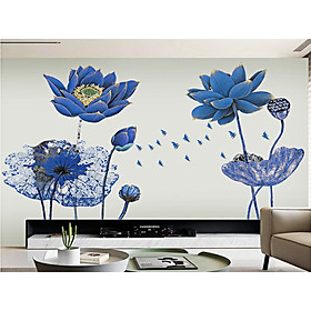 DECAL SEN XANH ĐẬM