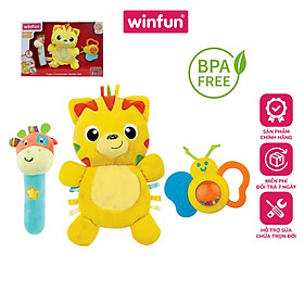 Set 3 món đồ chơi công nghệ, xúc xắc kèm gặm nướu Winfun 3024-25-26-27-28