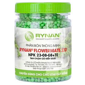 Mua Phân thông minh tan chậm RYNAN 200 - 210 - 220 - 230 - 240 đầy đủ các giai đoạn phát triển chuyên cho hoa Lan - hoa cảnh và Bonsai hũ 150g - Rynan 230