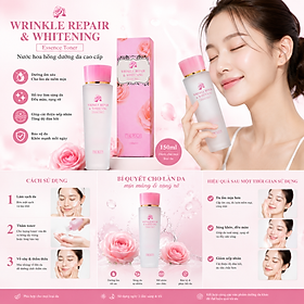 The Rucy - Nước hoa hồng Wrinkle Repair & Whitening Essence Toner 150ml
