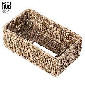 Mua Hộp cói vuông đựng khăn giấy ECOHUB đan thủ công (ECOHUB Tissue Box)