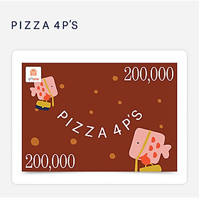 Hình ảnh Giftpop - Phiếu Quà Tặng Pizza 4P's 200K