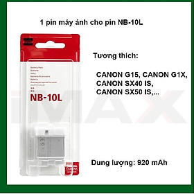 Mua Pin máy ảnh thay thế dành cho Pin Canon NB-10L