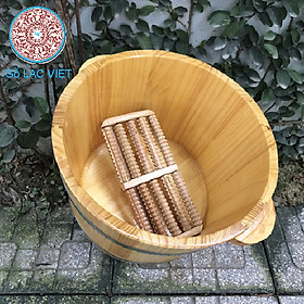 Mua Chậu ngâm chân thông  sồi kèm bàn lăn massage cao cấp CNC05