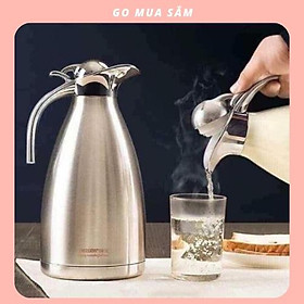 Ca giữ nhiệt inox Thái Lan cao cấp mỏ vịt (2L) BÌNH NƯỚC INOX GIỮ NHIỆT CHÂN KHÔNG MỎ VỊT 2L - BÌNH 2L