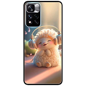 Ốp lưng cho Xiaomi Redmi Note 11 - 11S 4G - Redmi Note 11 5G - 11 Pro Q.Tế - 11 Pro N.Địa - Cừu Cười - Hàng Chính Hãng