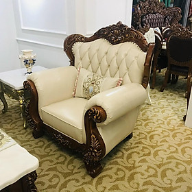 Mua Bộ SOFA mang phong cách Tân Cổ Điển đậm chất Châu Âu SOFA-2062-NAU kiến tạo không gian quý tộc cho phòng khách nhà bạn