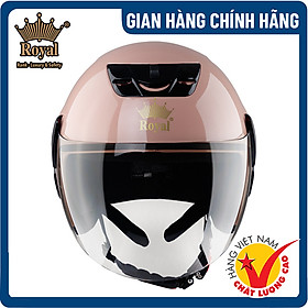 Nón bảo hiểm Royal M01 - Có kính- Hàng chính hãng - Sữa Bóng