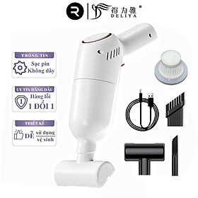 Mua Máy hút bụi cầm tay mini không dây  hút bụi ô tô  xe hơi  hút bụi giường nệm DELIYA lực hút 9000PA - HÀNG CHÍNH HÃNG