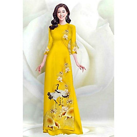 SÉT ÁO DÀI TRUYỀN THỐNG IN CHIM HẠT
