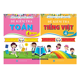 Sách - Combo Đề Kiểm Tra Toán - Tiếng Việt Lớp 4 - Học Kì 1 - Cánh Diều